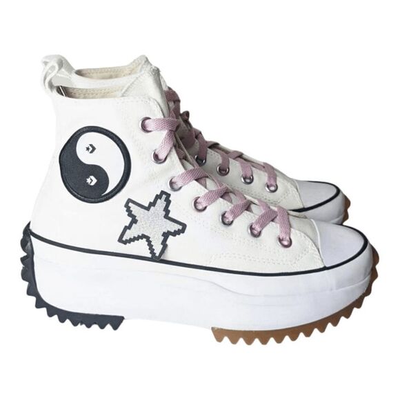 CONVERSE Run Star Hike Platform Hi 'Customized' Sneaker Size 7.5 - Picture 3 of 9